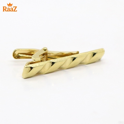 Picture of Golden Vintage Style Stainless Steel Tie Clip For Men