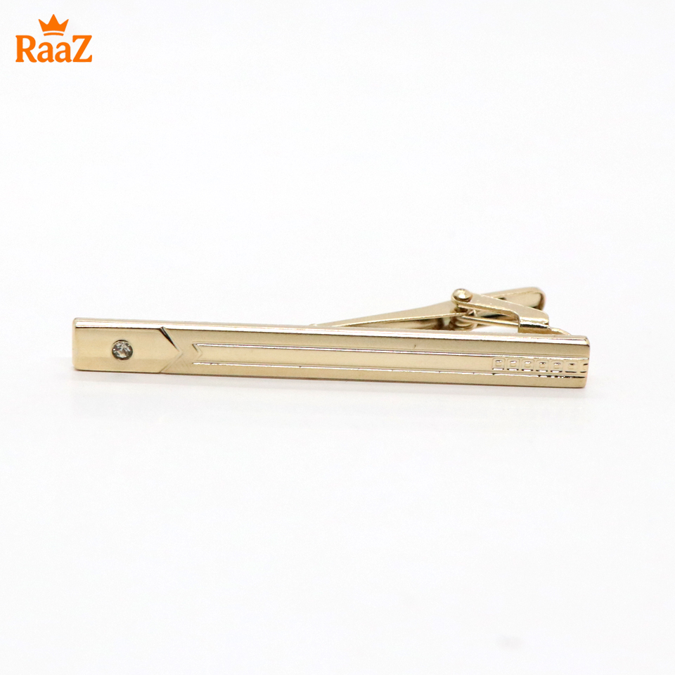 Picture of Golden Stone & Stripe Hybrid Tie Clip for Men