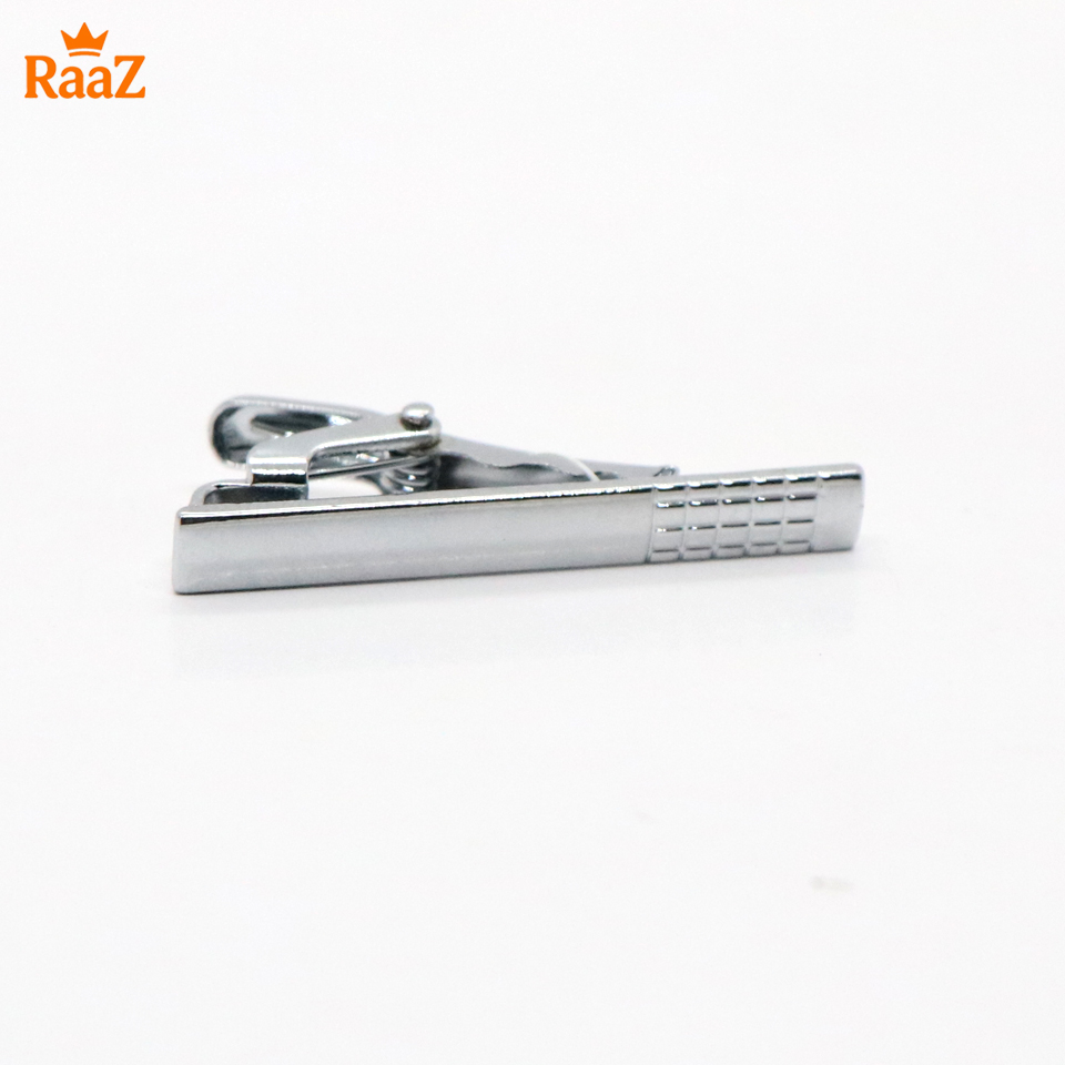 Picture of Silver Vintage Style Stainless Steel Tie Clip For Men