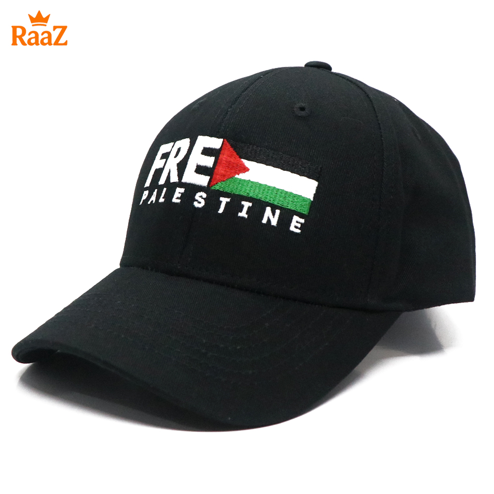 Picture of FREE PALESTINE Embroidery Logo Curved Visor Cap