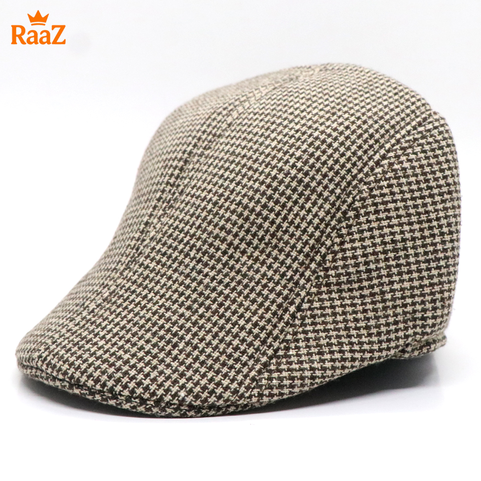 Picture of Brown Small Design Luxury Wool Blend Ivy Hat For Men