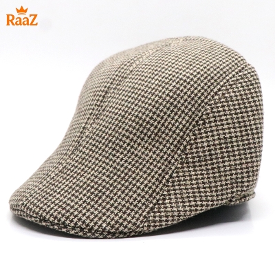 Picture of Brown Small Design Luxury Wool Blend Ivy Hat For Men