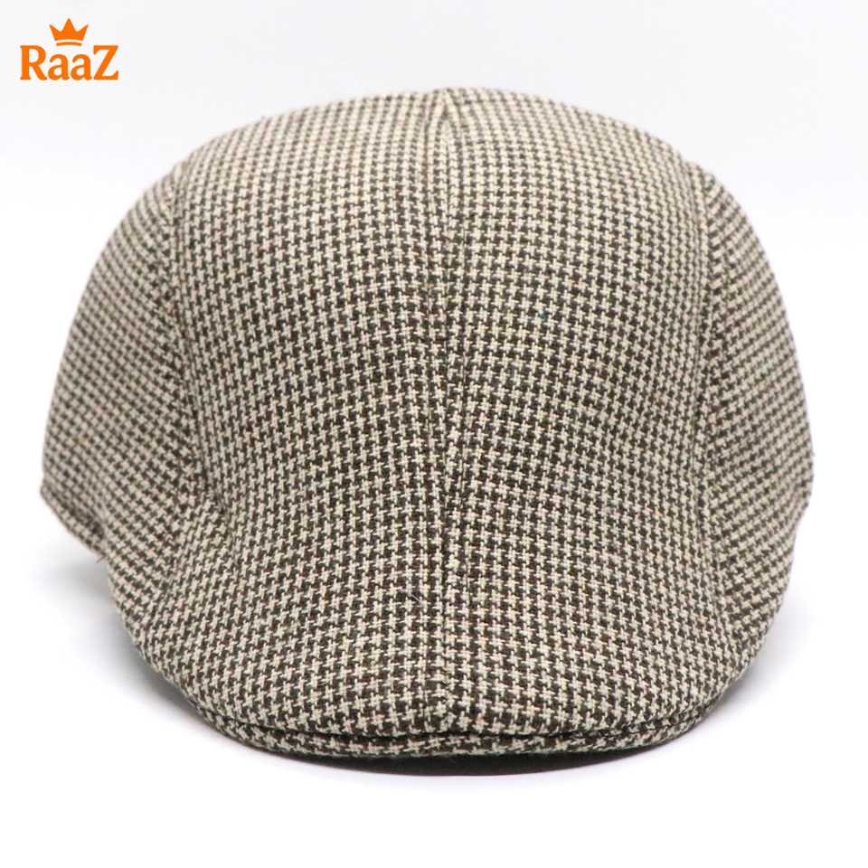 Picture of Brown Small Design Luxury Wool Blend Ivy Hat For Men