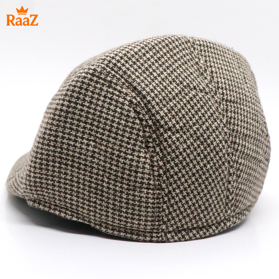 Picture of Brown Small Design Luxury Wool Blend Ivy Hat For Men
