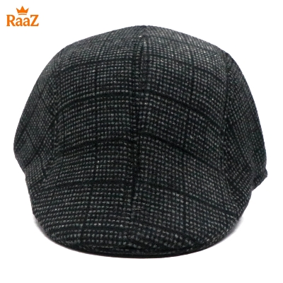 Picture of Black Velvet Luxury Wool Blend Ivy Hat For Men