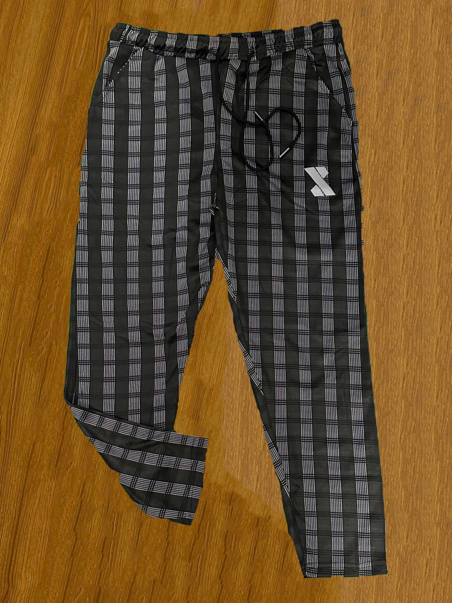 Picture of SMUG Premium Box Dot Stripe Trouser - Perfect For Casual Wear