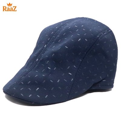 Picture of Navy Blue Line Design New Flat Newsboy Hat For Men