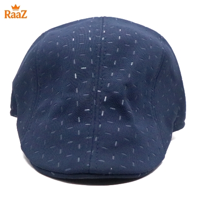 Picture of Navy Blue Line Design New Flat Newsboy Hat For Men