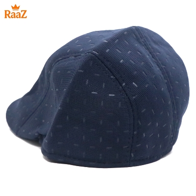 Picture of Navy Blue Line Design New Flat Newsboy Hat For Men