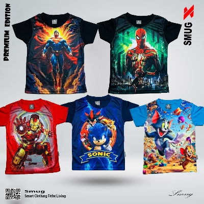 Picture of SMUG Kids Premium T-Shirt - 5 pcs Combo Pack