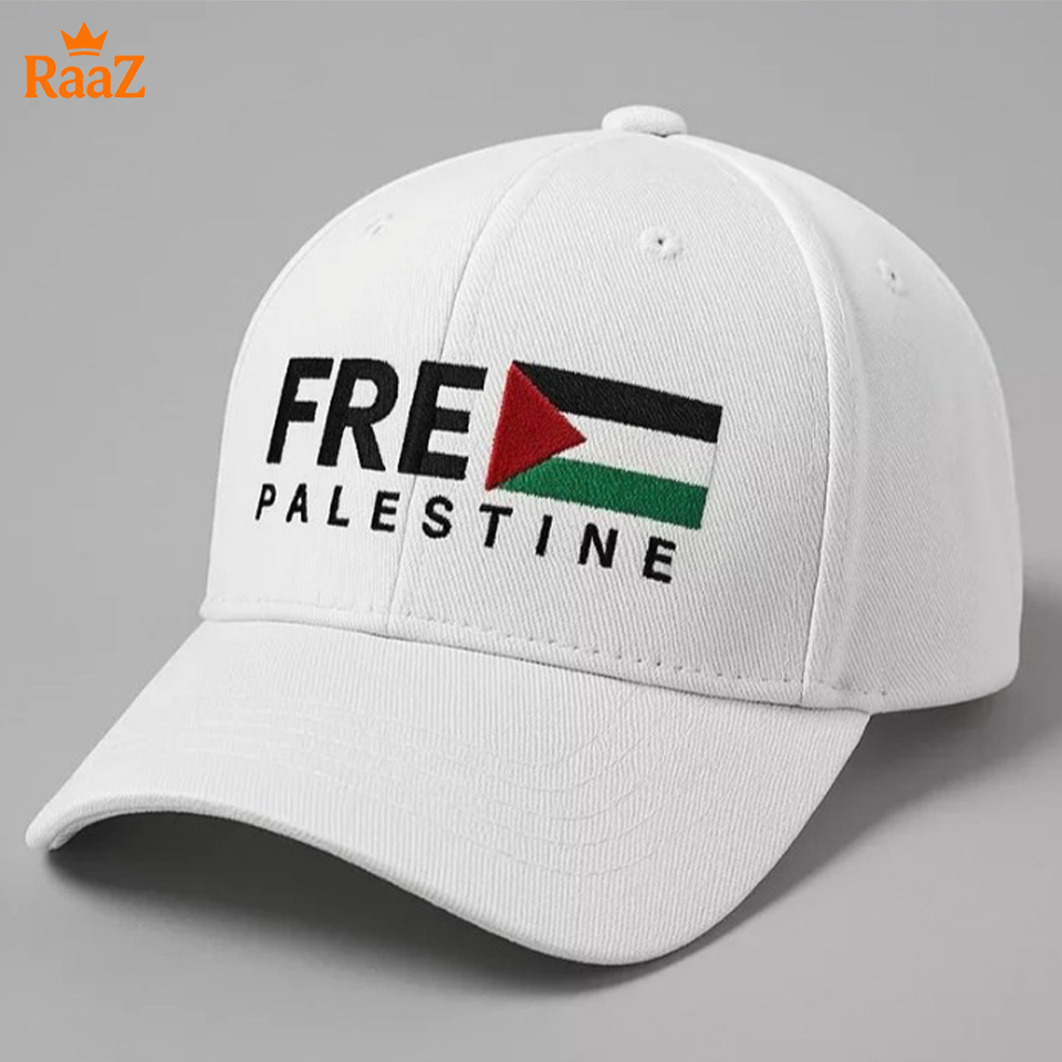 Picture of FREE PALESTINE Embroidery Logo Curved Visor Cap