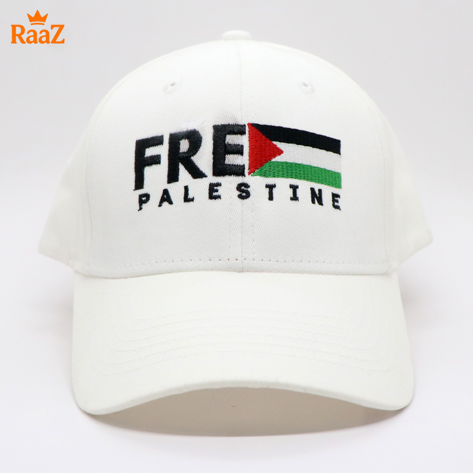 Picture of FREE PALESTINE Embroidery Logo Curved Visor Cap