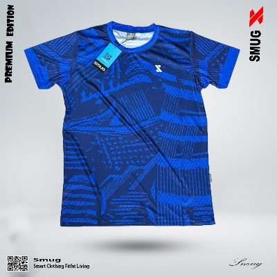 Picture of SMUG Premium Sport T-Shirt for Men - Fabric Is Soft and Comfortable-Blue