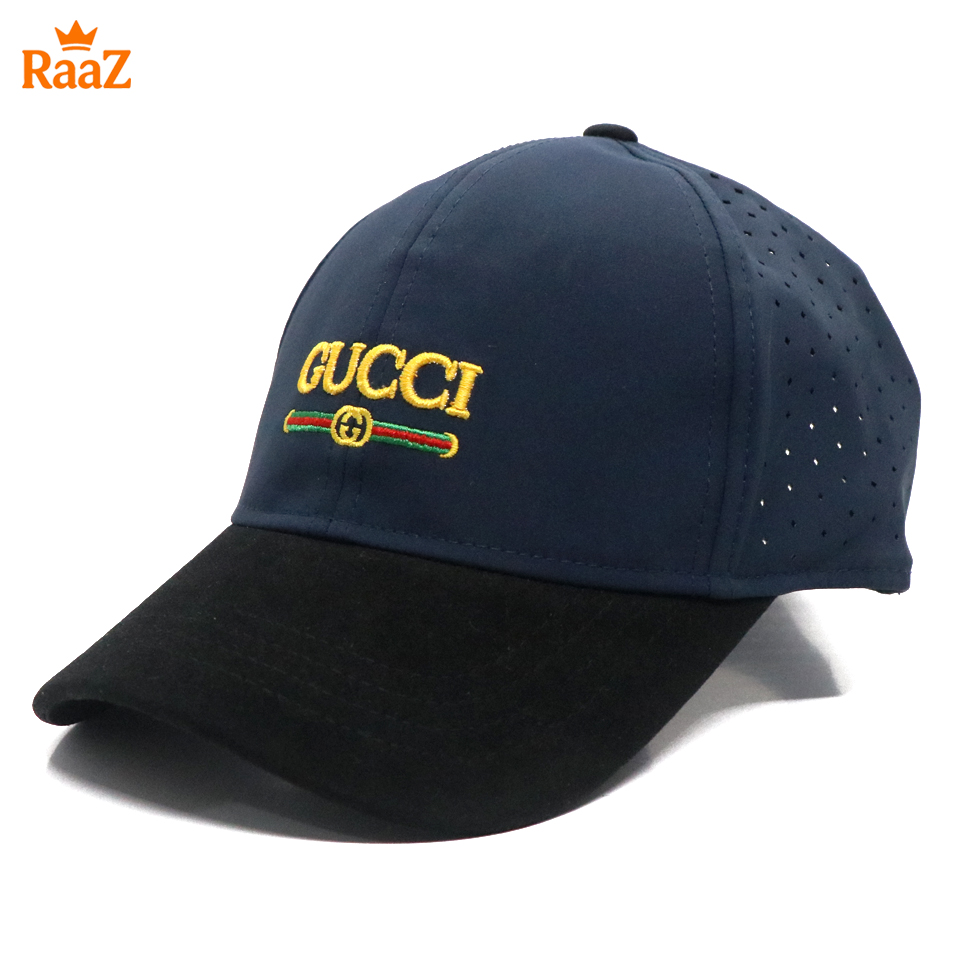 Picture of Velvet GG Embroidery Logo Cotton Curved Visor Cap