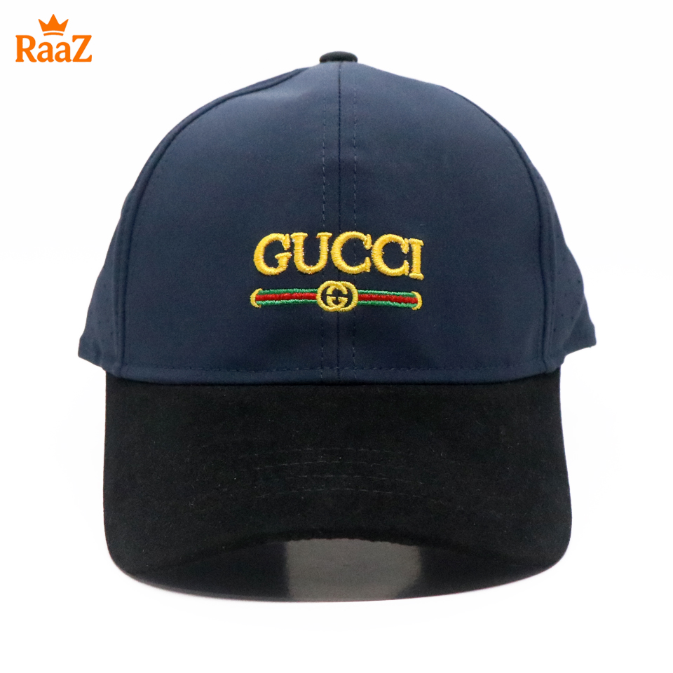 Picture of Velvet GG Embroidery Logo Cotton Curved Visor Cap
