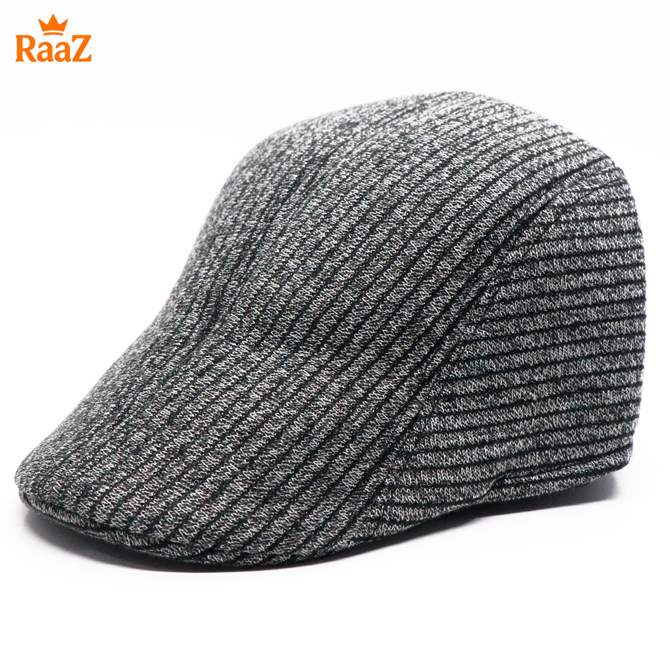 Picture of Grey Streetwise Wool Panel Cap For Men