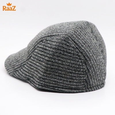 Picture of Grey Streetwise Wool Panel Cap For Men