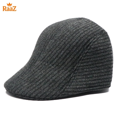 Picture of Black Streetwise Wool Panel Cap For Men