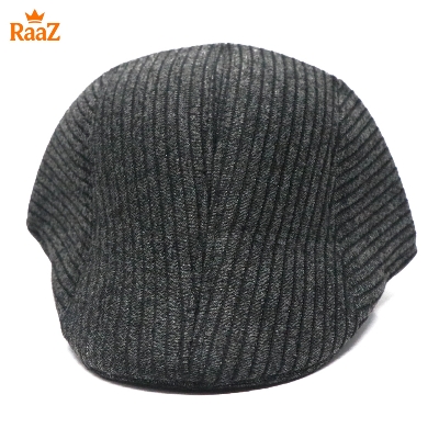 Picture of Black Streetwise Wool Panel Cap For Men