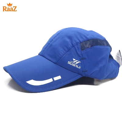 Picture of Blue SDRUI Ultra-Lightweight Parachute Mesh Running Cap For Men