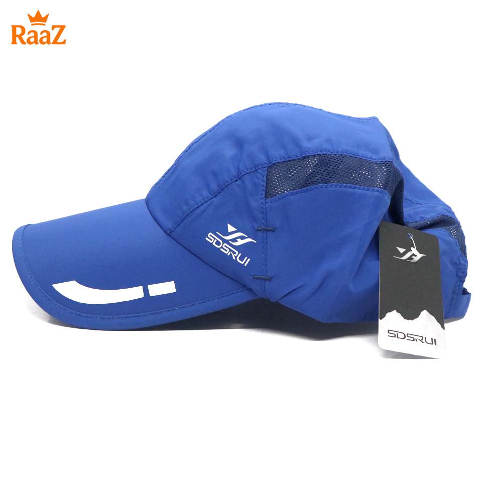 Picture of Blue SDRUI Ultra-Lightweight Parachute Mesh Running Cap For Men