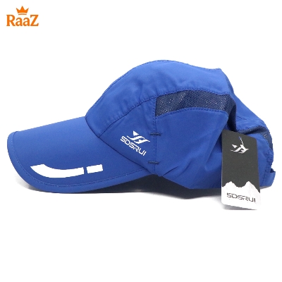 Picture of Blue SDRUI Ultra-Lightweight Parachute Mesh Running Cap For Men