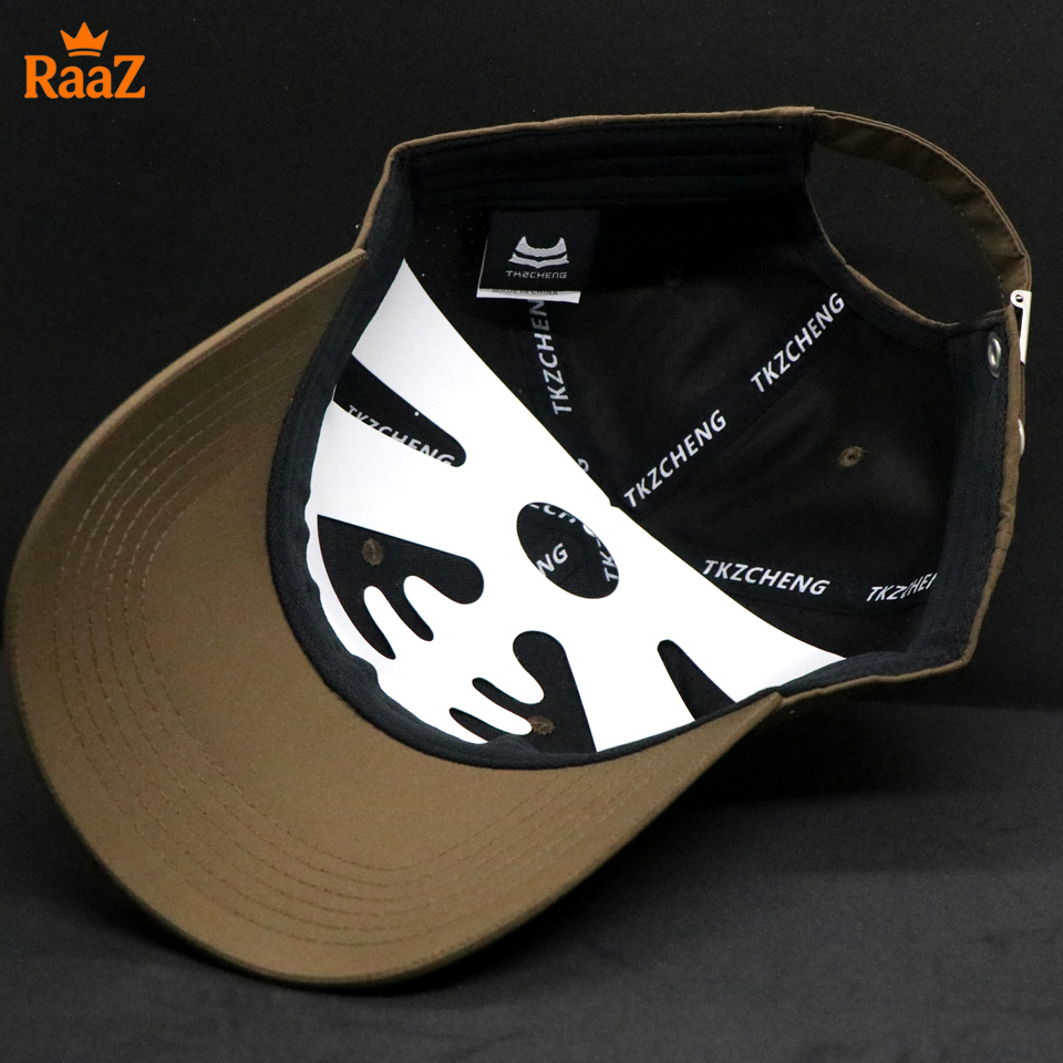 Picture of Brown RUIEE Trendy Parachute Mesh Streetwear Cap For Men