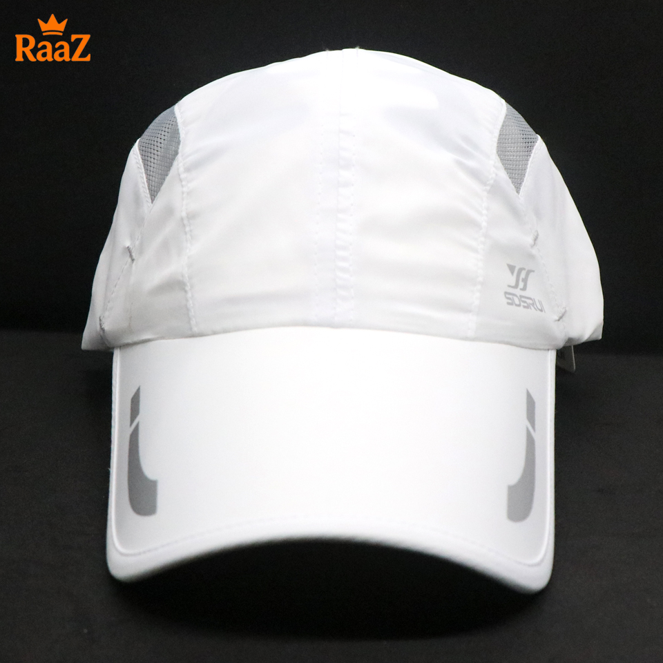 Picture of Full White SDSRUL Classic Adjustable Parachute Mesh Casual Cap For Men