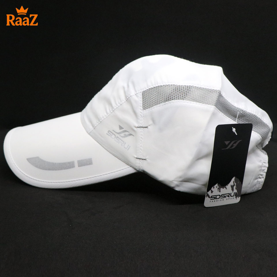 Picture of Full White SDSRUL Classic Adjustable Parachute Mesh Casual Cap For Men