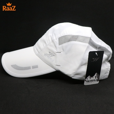 Picture of Full White SDSRUL Classic Adjustable Parachute Mesh Casual Cap For Men