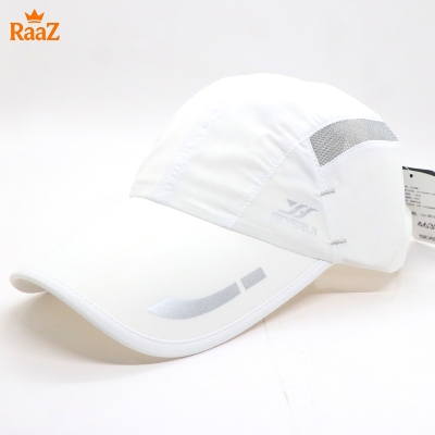 Picture of Full White SDSRUL Ultra-Lightweight Parachute Mesh Running Cap For Men