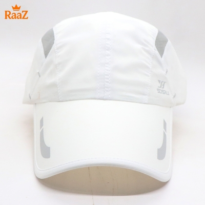 Picture of Full White SDSRUL Ultra-Lightweight Parachute Mesh Running Cap For Men