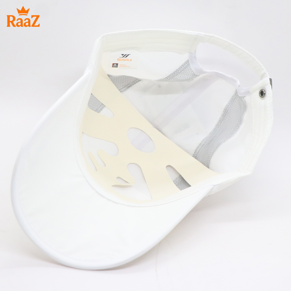 Picture of Full White SDSRUL Ultra-Lightweight Parachute Mesh Running Cap For Men