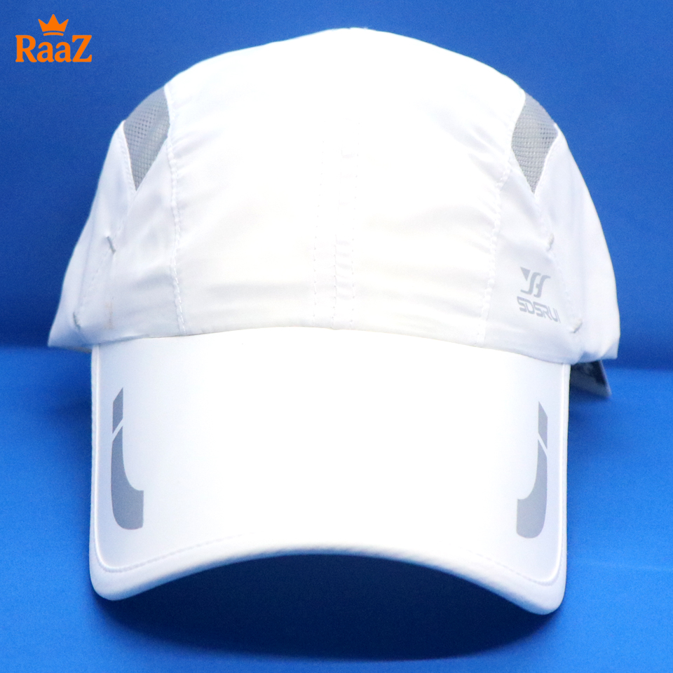 Picture of Full White SDSRUL Trendy Parachute Mesh Streetwear Cap For Men