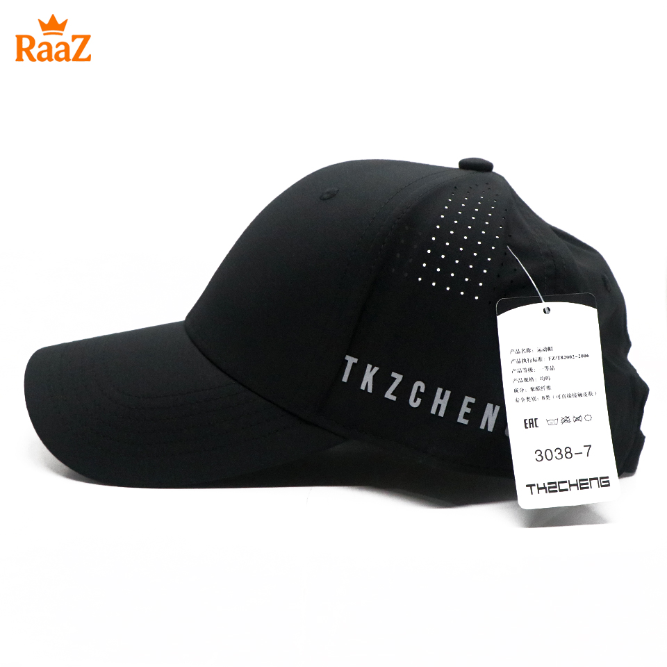 Picture of Black TKZ Classic Adjustable Parachute Mesh Casual Cap For Men