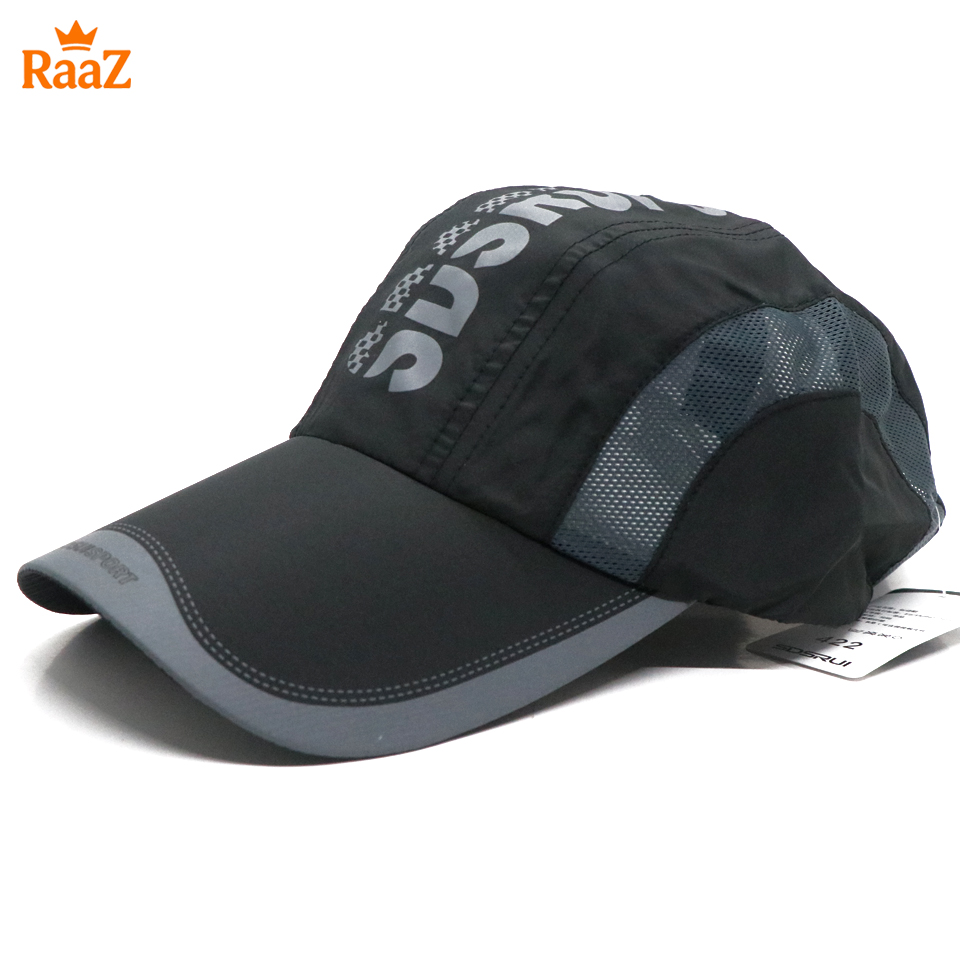 Picture of Black SDRUI Summer Cool Parachute Mesh Snapback Cap For Men