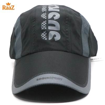 Picture of Black SDRUI Summer Cool Parachute Mesh Snapback Cap For Men