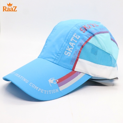 Picture of Sky Blue Skate Ultra-Lightweight Parachute Mesh Running Cap For Men