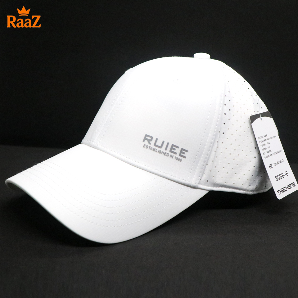 Picture of Full White RUIEE Lightweight Quick-Dry Parachute Mesh Sports Cap For Men