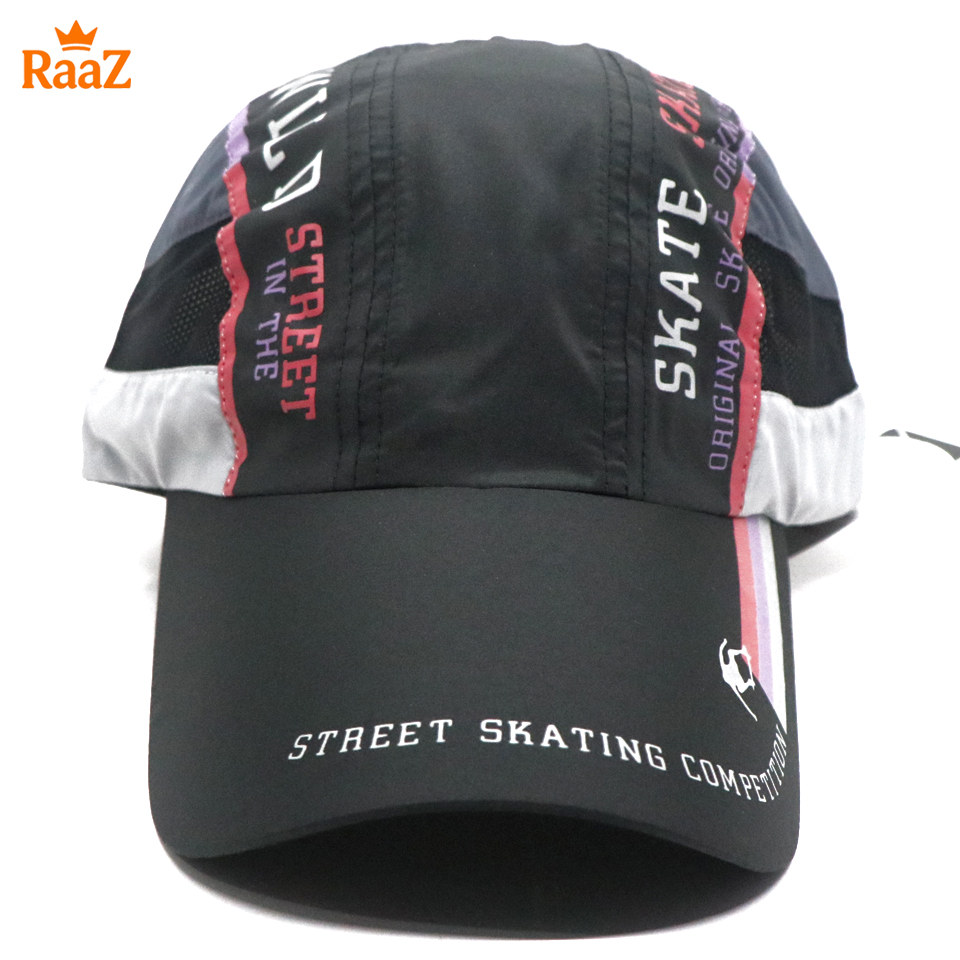 Picture of Black Skate High-Quality Parachute Mesh Performance Cap For Men