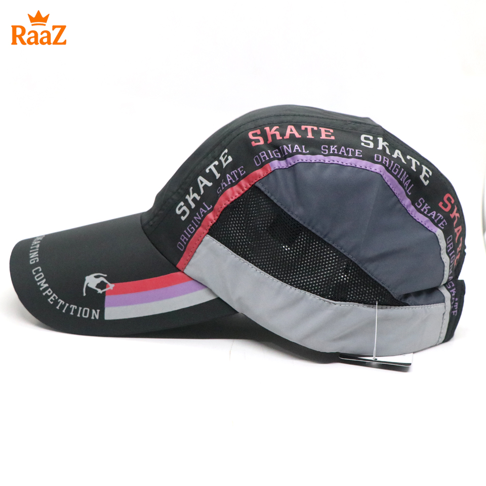 Picture of Black Skate High-Quality Parachute Mesh Performance Cap For Men