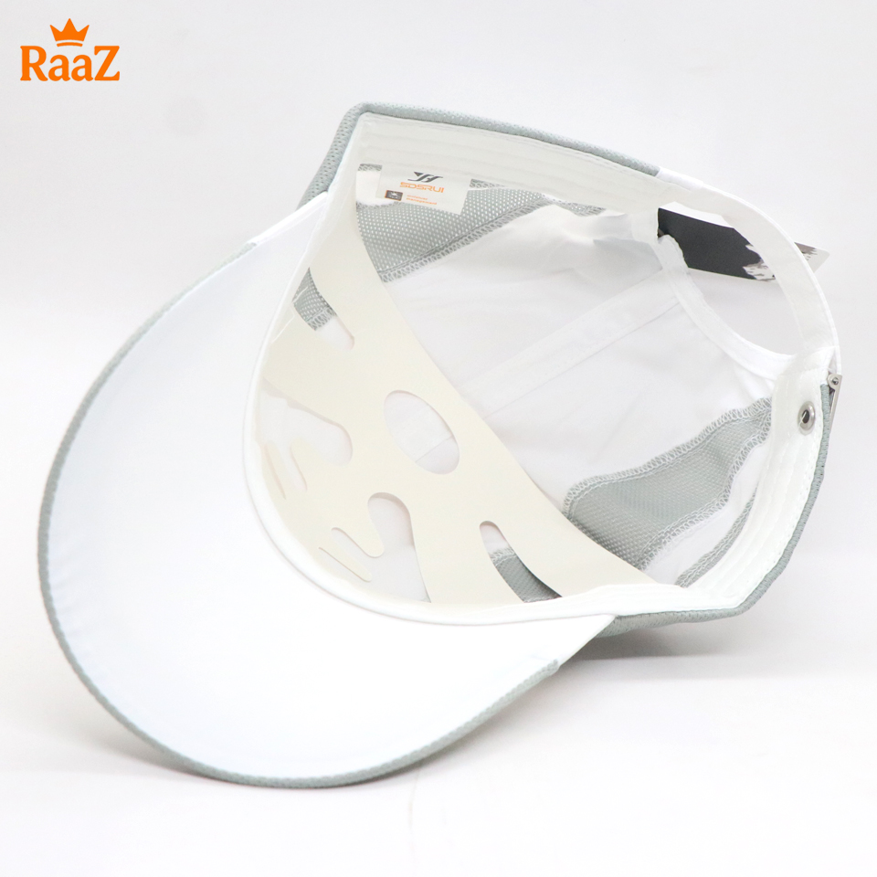 Picture of Full White SDSRUL Trendy Parachute Mesh Streetwear Cap For Men