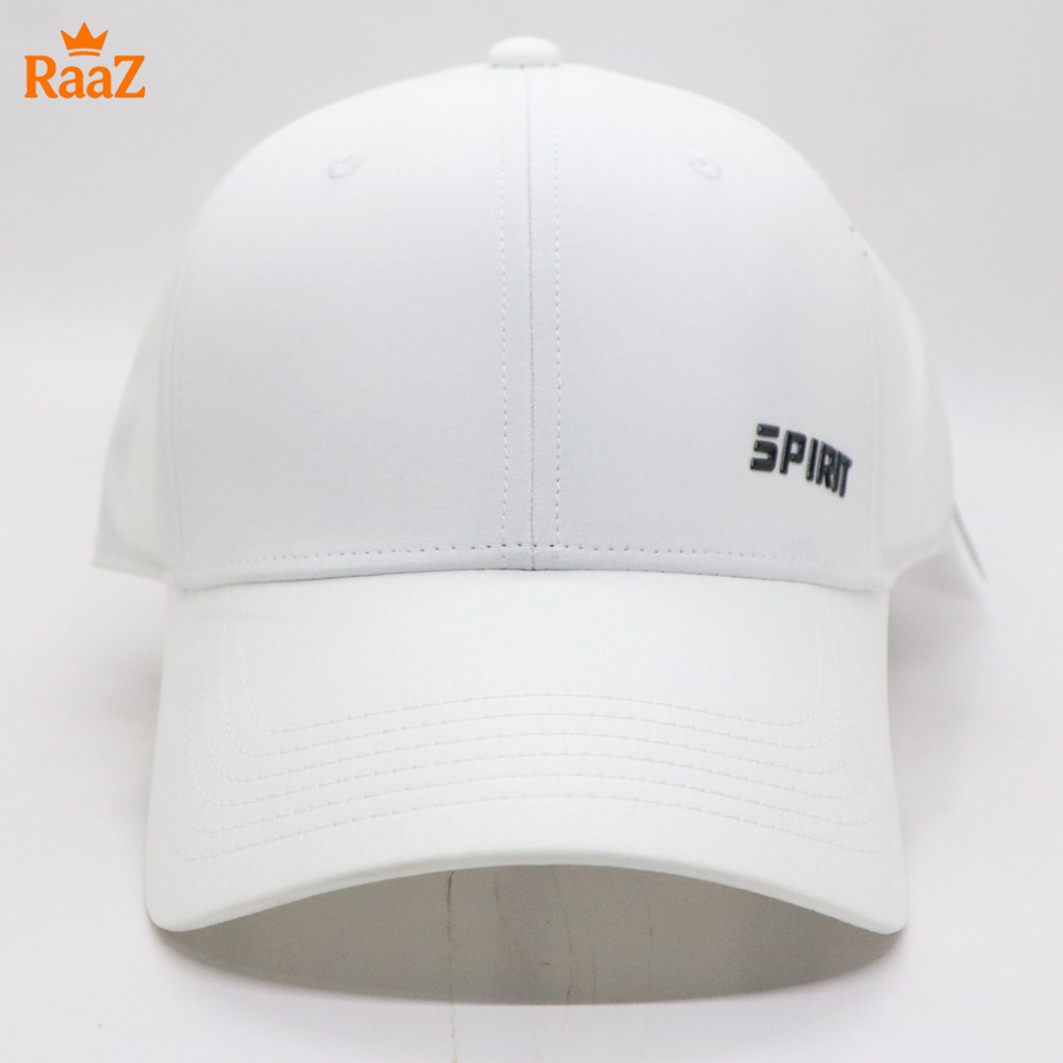 Picture of Full White Spirit Logo Stylish Breathable Parachute Mesh Outdoor Cap For Men