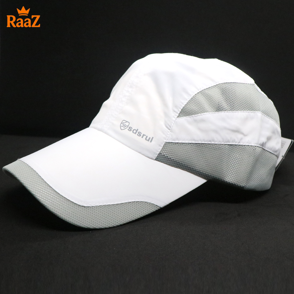 Picture of Full White SDSRUL Lightweight Quick-Dry Parachute Mesh Sports Cap For Men