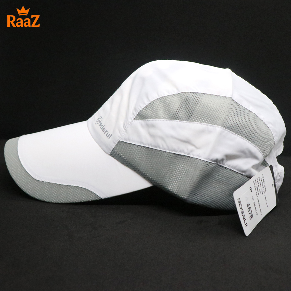 Picture of Full White SDSRUL Lightweight Quick-Dry Parachute Mesh Sports Cap For Men