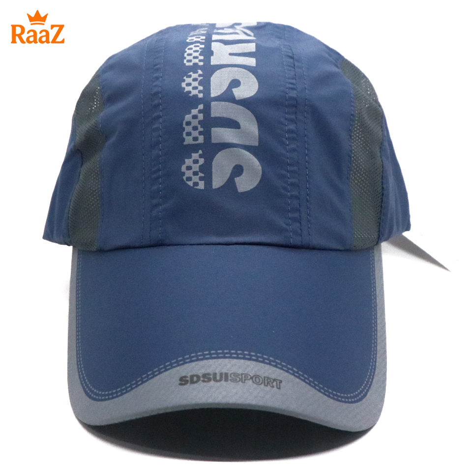 Picture of Navy Blue Summer Cool Parachute Mesh Snapback Cap For Men