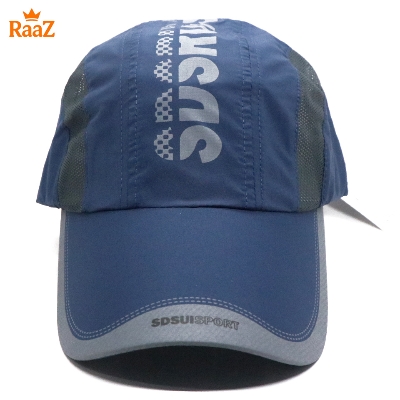 Picture of Navy Blue Summer Cool Parachute Mesh Snapback Cap For Men