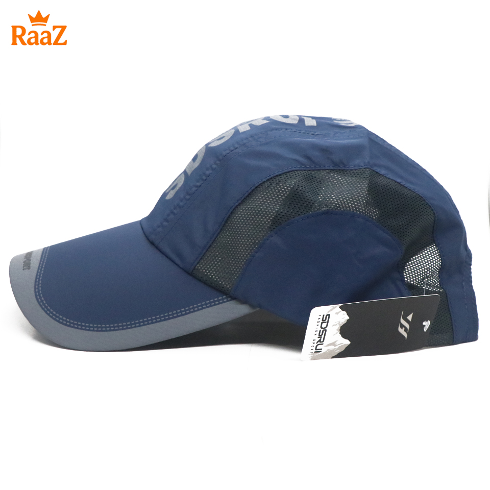Picture of Navy Blue Summer Cool Parachute Mesh Snapback Cap For Men