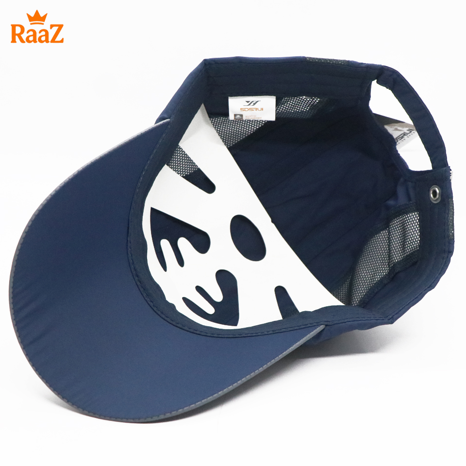 Picture of Navy Blue Summer Cool Parachute Mesh Snapback Cap For Men