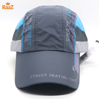 Picture of Light Blue Skate Ultra-Lightweight Parachute Mesh Running Cap For Men